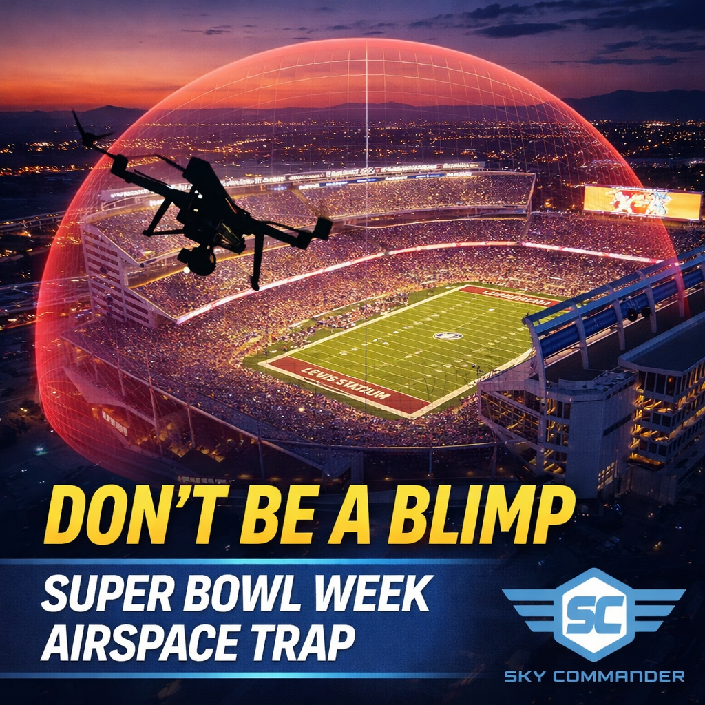 Don’t Be a Blimp: Super Bowl Week Airspace Rules That Will Wreck Your Drone Career